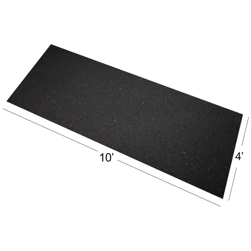 Rubber Flooring Roll Geneva 1/4 Inch Black 10 LF 4 Rubber Flooring Roll Geneva 1/4 Inch Black 10 LF - Image 2