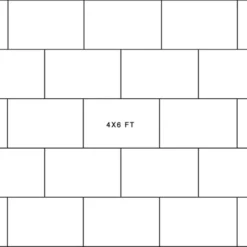 Rubber Mat 4x6 Ft X 3/4 Inch Black Trued Natural -Floor Mat Store 4x6 brick lay diagram.jpg 1