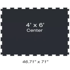 Horse Stall Mats Center 1/2 Inch X 4x6 Ft. Black