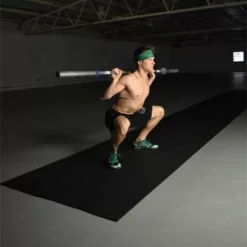 Rubber Flooring Roll Geneva 8 Mm Black 25 LF -Floor Mat Store black geneva rolls squat.jpg