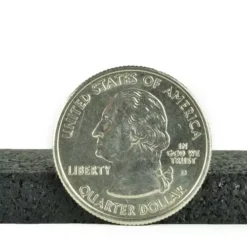 Rubber Flooring Roll Geneva 8 Mm Black 25 LF -Floor Mat Store black geneva rolls thick 8mm.jpg