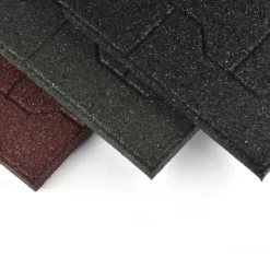 Equine Paver Tile Black 30 Mm X 2x2 Ft. -Floor Mat Store equine paver tile2x2 stack.jpg