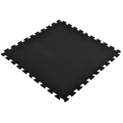 Geneva Rubber Tile Black 8 Mm X 3x3 Ft. -Floor Mat Store geneva black angle.jpg 1