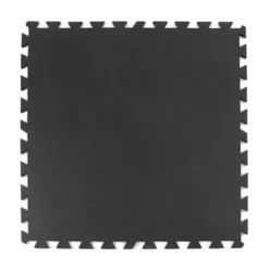Geneva Interlocking Rubber Tile Black 1/4 Inch X 3x3 Ft. 9 Geneva Interlocking Rubber Tile Black 1/4 Inch X 3x3 Ft. -Floor Mat Store geneva38 black.jpg