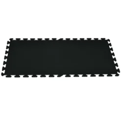 Rubber Tile Interlocking Sport Black 3/8 Inch X 2x2 Ft. 17 Rubber Tile Interlocking Sport Black 3/8 Inch X 2x2 Ft. -Floor Mat Store interlocking rubber flooring tile black38 2 full tiles.jpg