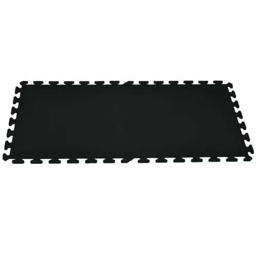 Rubber Tile Interlocking Sport Black 3/8 Inch X 2x2 Ft. 5 Rubber Tile Interlocking Sport Black 3/8 Inch X 2x2 Ft. - Image 3