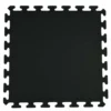 Rubber Tile Interlocking Sport Black 3/8 Inch X 2x2 Ft. -Floor Mat Store interlocking rubber flooring tile black38 full tile.jpg