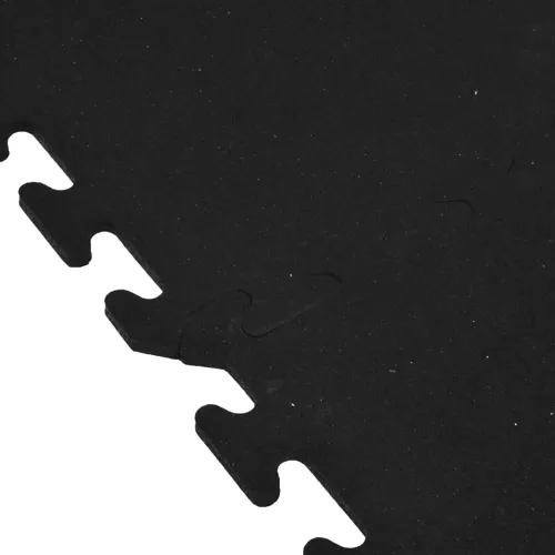 Rubber Tile Interlocking Sport Black 3/8 Inch X 2x2 Ft. 9 Rubber Tile Interlocking Sport Black 3/8 Inch X 2x2 Ft. - Image 7
