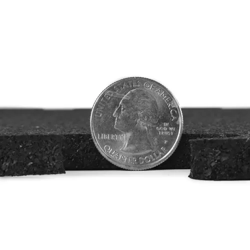 Rubber Tile Interlocking Sport Black 3/8 Inch X 2x2 Ft. 6 Rubber Tile Interlocking Sport Black 3/8 Inch X 2x2 Ft. - Image 4