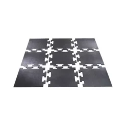 Mega Lock Rubber Tile Black 1/2 Inch X 30x30 Inches -Floor Mat Store megalock tile style.jpg 3