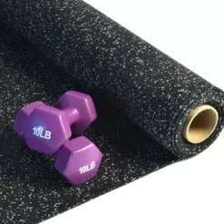 Rolled Rubber Sport 1/4 Inch 10% Gray Per SF -Floor Mat Store rolled rubber 14 gray angle dumbbells.jpg