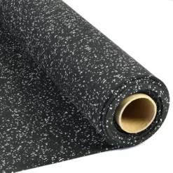 Rolled Rubber Sport 1/4 Inch 10% Gray Per SF -Floor Mat Store rolled rubber 14 gray angle.jpg