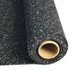 Rolled Rubber Sport 1/4 Inch 10% Gray Per SF -Floor Mat Store rolled rubber 14 gray end.jpg 1