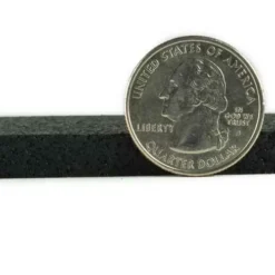 Rubber Flooring Roll Geneva 8 Mm Black 30 LF -Floor Mat Store rolled rubber 8mm thkns quarter.jpg 1