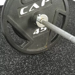 Rolled Rubber Sport 3/8 Inch 10% Gray Per SF -Floor Mat Store rolled rubber sport gray plate on bar.jpg