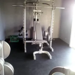 ZipTile Interlocking Rubber Tile Black 3/8 Inch 28x28 Inches -Floor Mat Store rubber zip tiles home weights.jpg