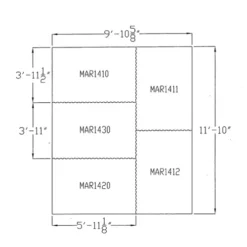 Horse Stall Mats Kit - Natural 3/4 Inch X 10x12 Ft. -Floor Mat Store stall mats 10x12 kit diagram.jpg 1