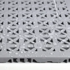 StayLock Tile Perforated Colors 9/16 Inch X 1x1 Ft. 18 StayLock Tile Perforated Colors 9/16 Inch X 1x1 Ft. -Floor Mat Store staylock tile perforated gray water.jpg