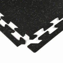 Rubber Tile Interlocks With Borders Regrind 8mm 25x25 Inches Pacific